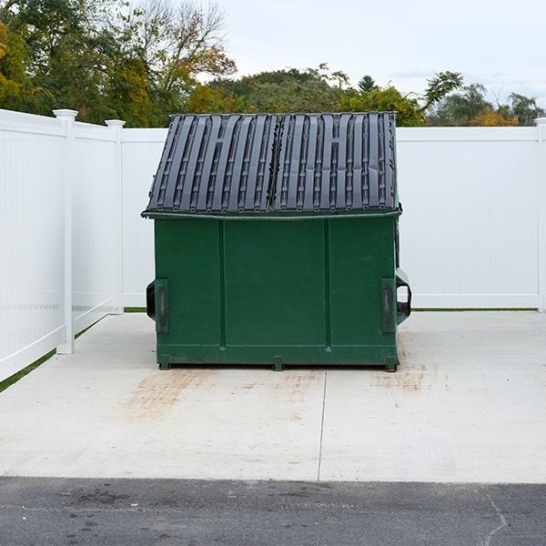 commercial dumpsters forbids certain materials from being positioned in their dumpsters, including hazardous waste and electronics